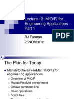 Lecture 13 Matlab Octave FreeMat pt1