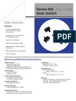 Series 065 Slide Switch: Data Sheet Data Sheet