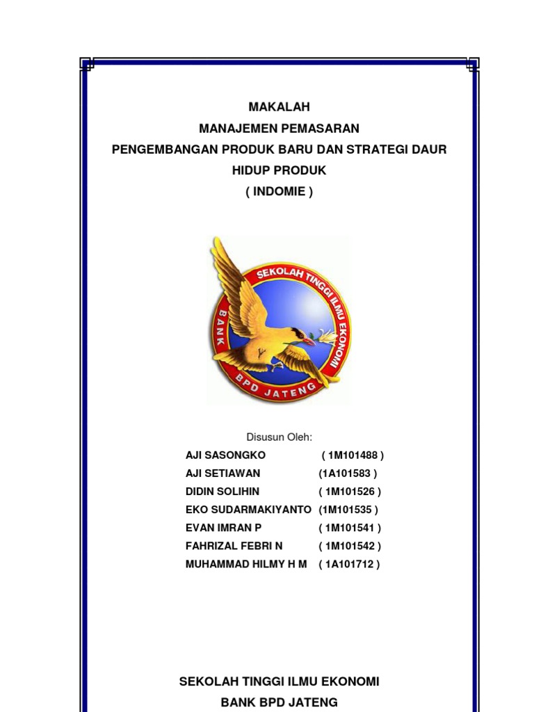  Makalah  Manajemen Pemasaran  Perkembangan Produk  Baru dan 