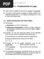 Chapter 2-Fundamentals of Logic PDF