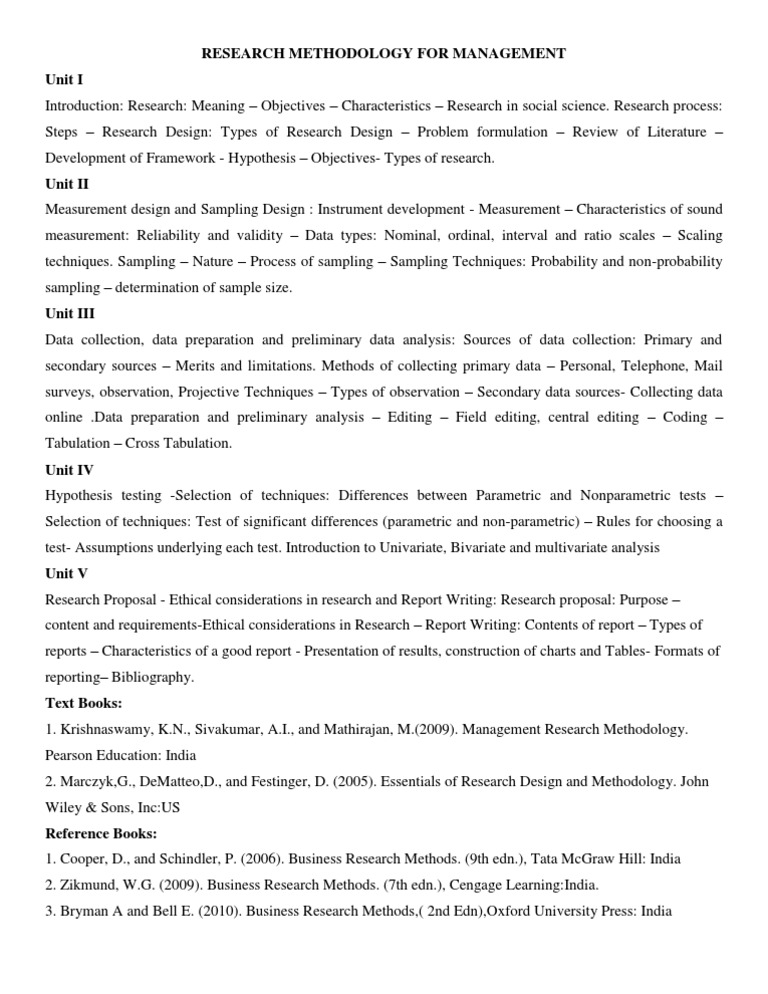 Management Research Methodology Guide | PDF