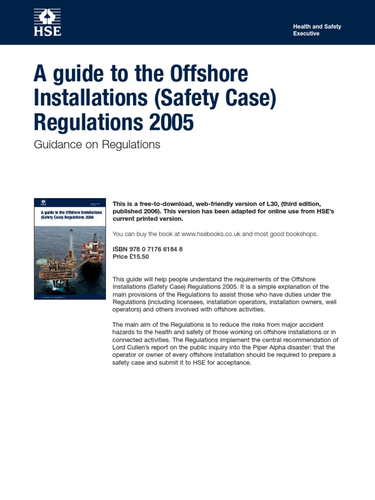 L30-Offshore Installations (Safety Case) PDF | PDF | Safety | Offshore ...