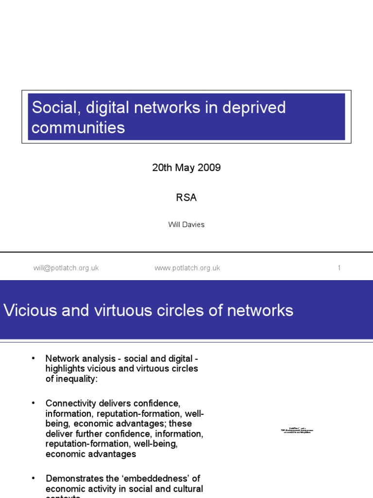Digital Inclusion Seminar - 20 May 2009 | PDF | Social Capital ...