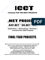 2013-14 DotNET Project Titles, (Non IEEE) Networking & Appl .NET Project List - NCCT