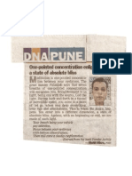 DNA Newspaper  Pune -Meditation- Mohit.K.Misra