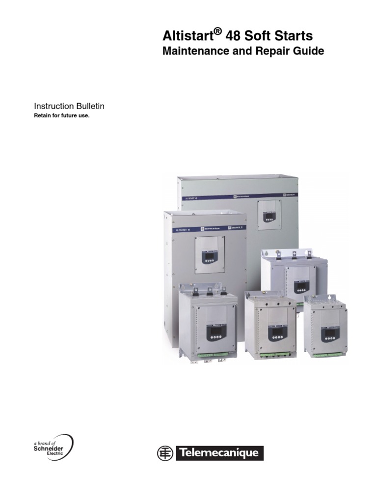 Altistart-48 Maintanance Manual | Power Supply | Troubleshooting