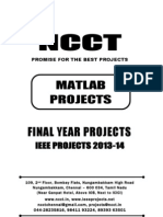 2013 IEEE Matlab Project Titles, NCCT - IEEE 2013 Matlab Project List