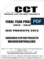 2012-11 IEEE Embedded System Project Titles, NCCT IEEE 2012-11 Project List