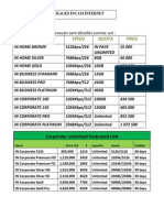 Packages Incam Internet