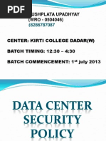 Data Center Security Policy 