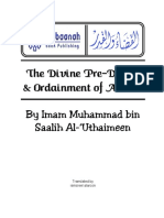 The Divine Pre-Decree and Ordainment of Allaah