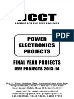 2013 IEEE Power Electronics Project Titles, NCCT - IEEE 2013 Power Electronics IEEE Project List