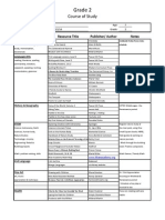 Course of Study Grade 2