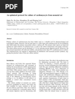 Download Protocol for Culture of Cardiomyocyte by Prasath SN15720054 doc pdf