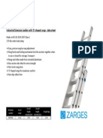 Industrial Extension Ladder With 'D' Shaped Rungs Data Sheet