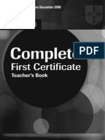 Complete First Certificate Teacher S Book PDF