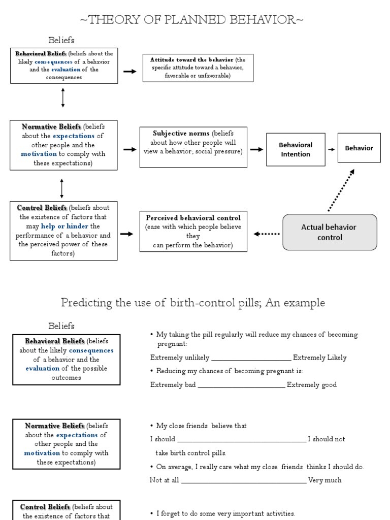 Theory of Planned Behavior : Beliefs | PDF | Career & Growth