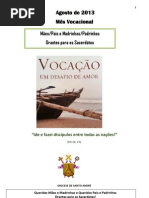 Roteiro Maes e Madrinhas - Agosto 2013 Ok