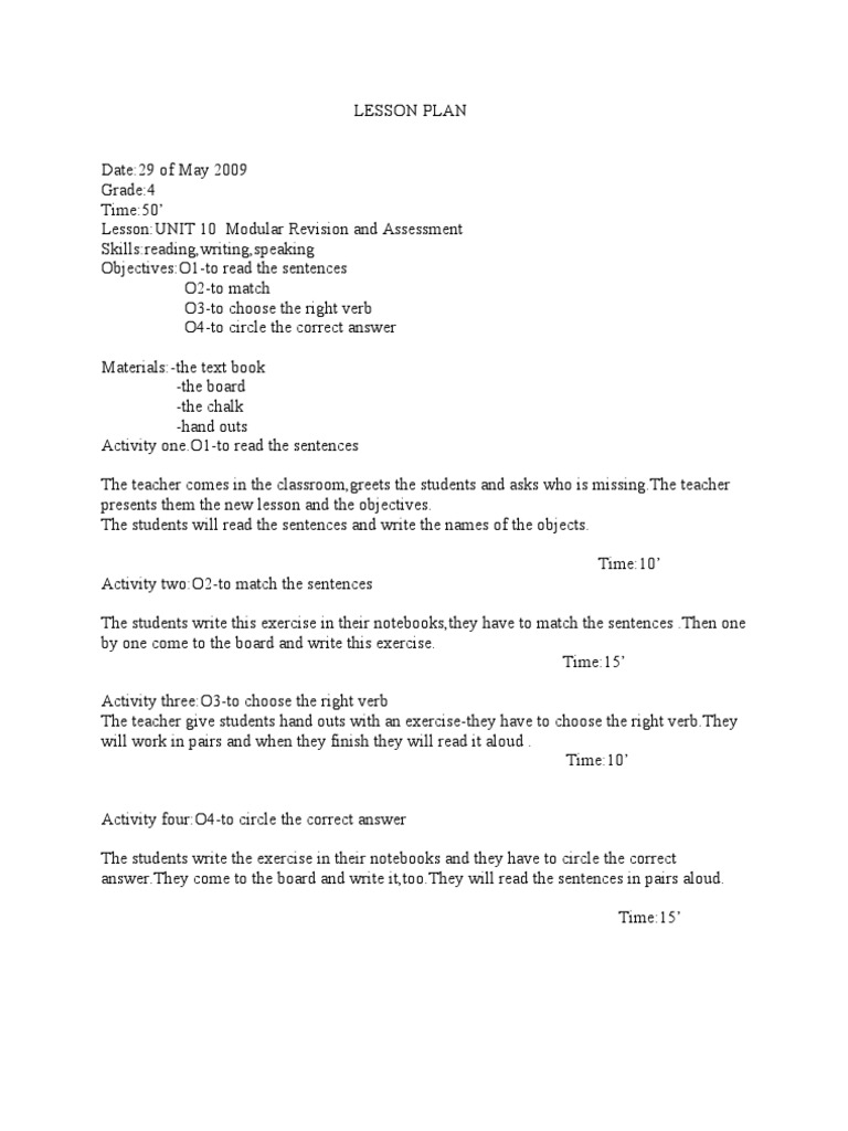 25 Lesson Plan | PDF