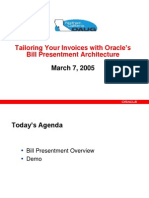 Tailoring Your Invoices With Oracle's Bill Presentment Architecture