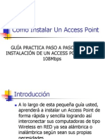 Como Instalar Un Access Point: Guía Practica Paso A Paso para La Instalación de Un Access Point 2412 A 108Mbps