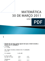 MATEMÁTICA EX KÉRCIA