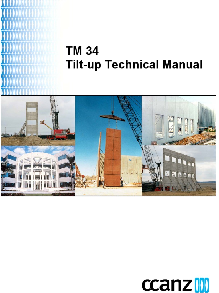 TM34 Tilt Up Technical Manual | Strength Of Materials | Concrete