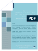 Experiencias... Pruebas Por Problemas Del Contexto Desde La Socioformación.