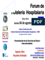 Forum Hoteleria Hospitalaria Peru 2013 PDF