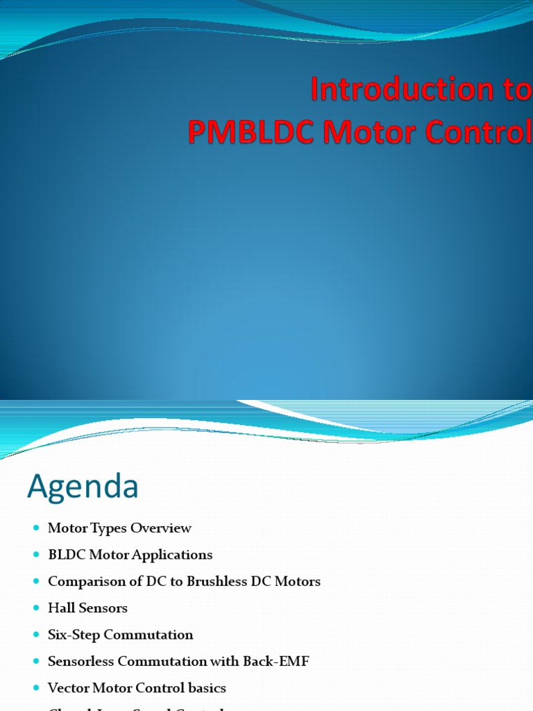 Permanent Brushless DC Motor PDF Electric Motor Control Theory