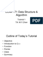 COMP171 Data Structure & Algorithm: Tutorial 1 TA: M.Y.Chan