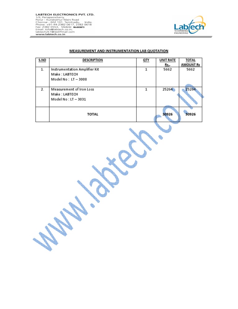 Lab Equipment Pricing for Educators | PDF | Home & Garden | Technology ...
