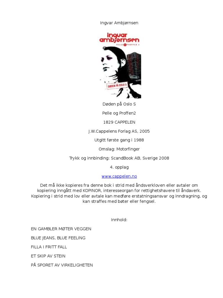 Jo Nesbø - Politi | PDF, image size:768x1024