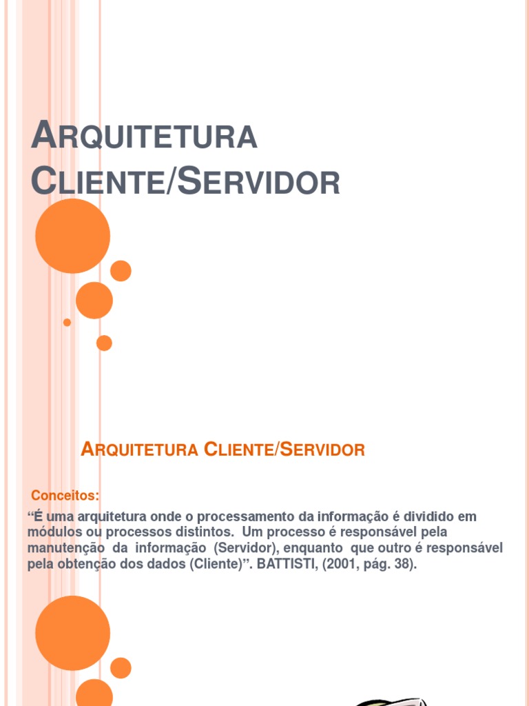 Arquitetura Cliente Servidor | PDF | Modelo cliente – Servidor ...