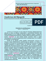 Cuadernos Del Hipogrifo. Revista Semestral de Literatura Hispanoamericana y Comparada 