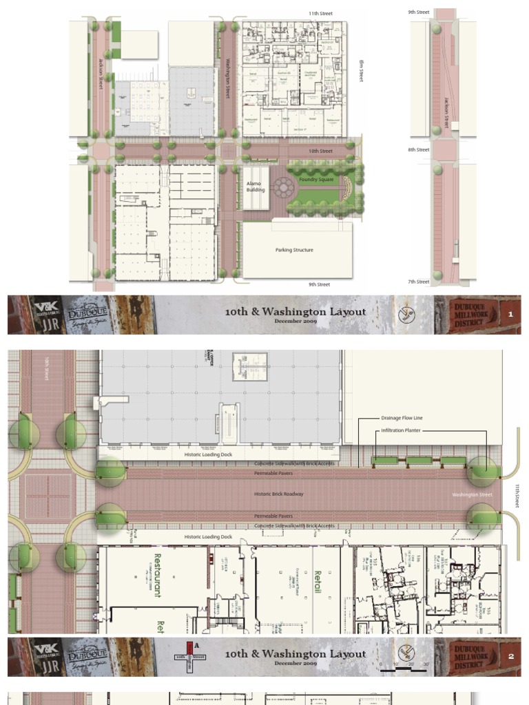 Dubuque Millwork District Concepts PDF Sidewalk Street
