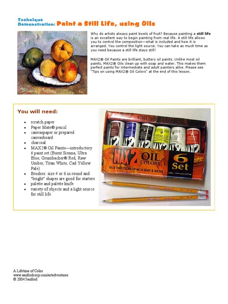 Painting - Paint A Still Life Using Oils PDF | PDF | Still Life ...