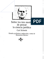 sobre los tres modos de pensar la ciencia juridica. carl schmitt.pdf