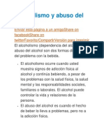 Alcoholismo y Abuso Del Alcohol