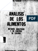 Analisis de Los Alimentos-Metodo Analitico y de Control de Calidad - Dr. Jose Fernadez Salguero - R. Lees - ACRIBIA