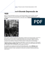 A Grande Depressão de 1929