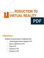 1 - Introduction To Virtual Reality
