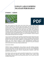 Cara Pertanian Lahan Kering Tropis Mengatasi Perubahan Iklim