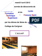 Présentation CARIGNAN Ifts Bazin