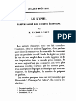 Le Kyphi. Parfum Sacré Des Anciens Egyptiens, in Journal Asiatique 1887 P. M 76 Ff.