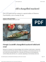 Chargrilled Mackerel Recipe