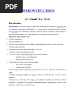 Psychometric Tests 