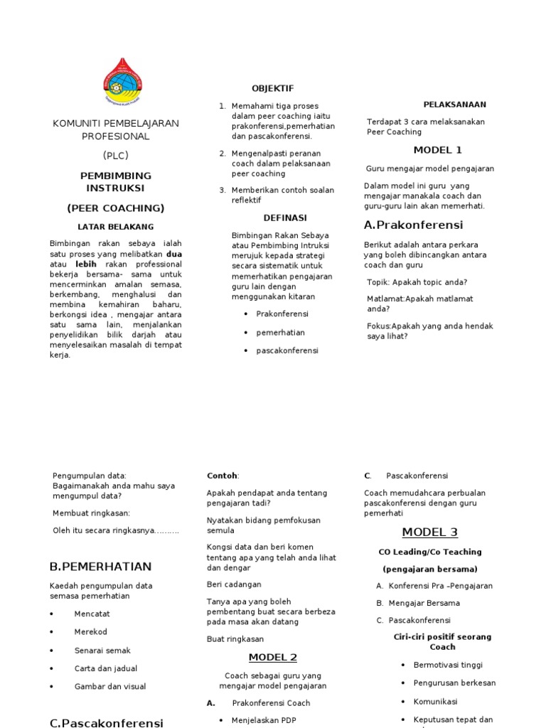 Perkongsian Peer Coaching PLC