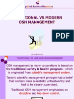 Traditional Vs ModernOSH