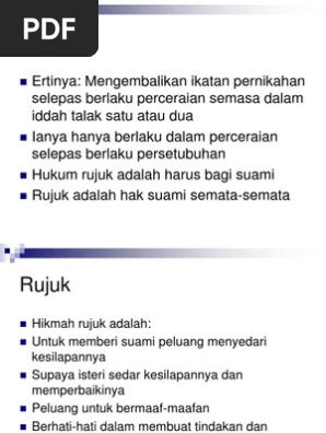 Rujuk Dan Iddah Pdf